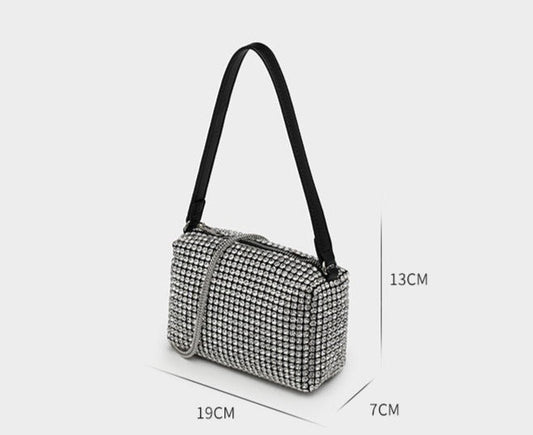 Bolsa Strass Mini Brilhante